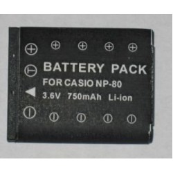 Casio, baterija NP-80, NP-82